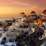 The village of Oia, Santorini, Greece