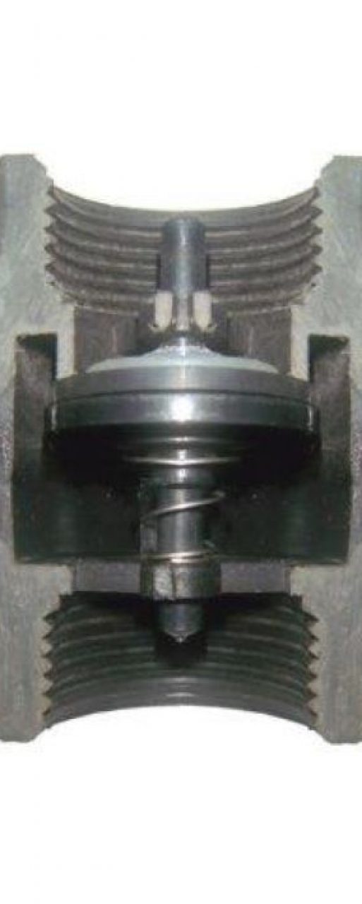 Tekflo nylon check valves have a nylon body a SS304 spring and a BSP thread (002)