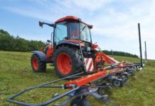 First Kubota tedder from Smith Power Equipment