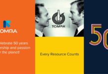 TOMRA celebrates its 50th anniversary by announcing world without waste mission