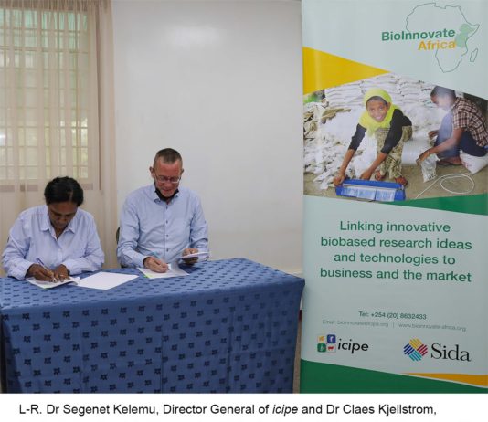 icipe and Sida renew cooperation to support bioscience research and innovation and foster development of a sustainable bioeconomy in Eastern Africa
