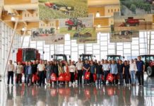 Visitors check out the new technology at Case IH’s Harbin manufacturing facility