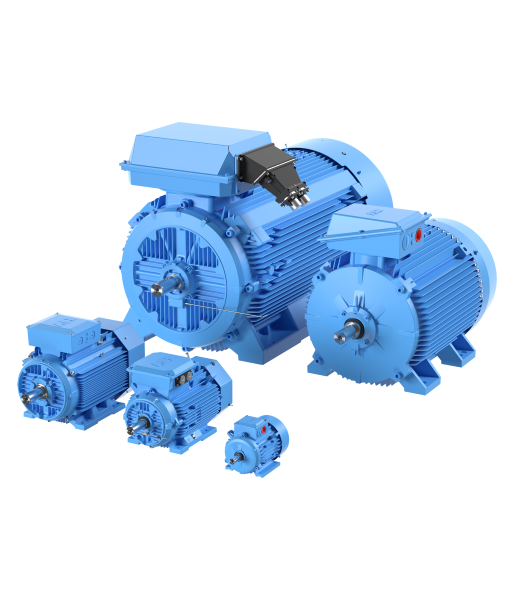 BI stocks the ABB IE1 and IE3 motor ranges, with IE4 and IE5 motors available ex-factory