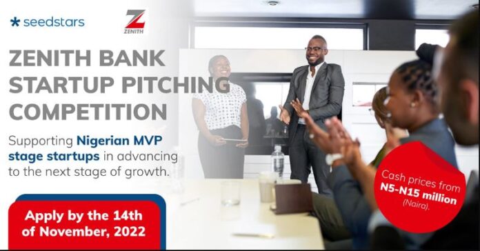 Zenith Bank Nigeria launches nationwide pitch competition for tech startups