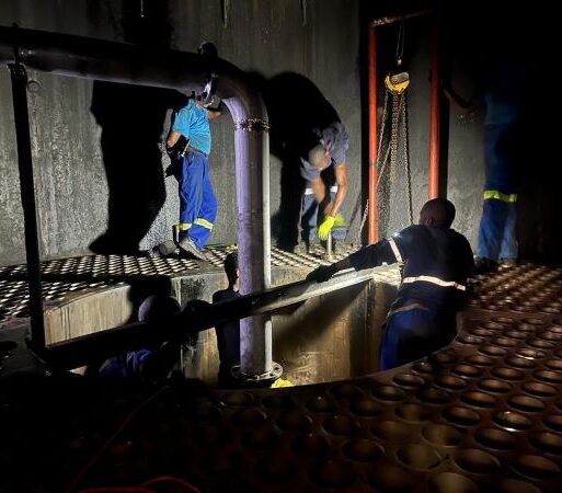 Bosch Projects – installation of new dimple tubes at sugar mill (002)