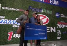 Engen and Fred Junior celebrate another successful NAMPO Harvest Day