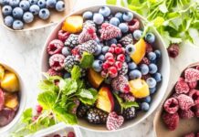 Frozen fruits ,vegetables, mushrooms and green herbs market