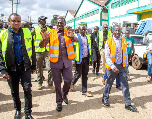 President Ruto at Uasin Gishu PCPB fertiliser Deport