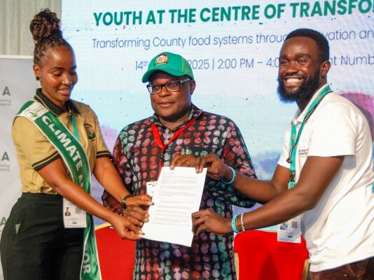 AGRA Kenya Advocates for Youth Participation in County Food Systems