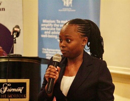 Lisa Mushega, CAAP Focal Point and Legal Policy Expert at Health NGOs Network (HENNET) moderated the high-level RMNCAH+N policy dialogue and CSO convening in Nairobi.
