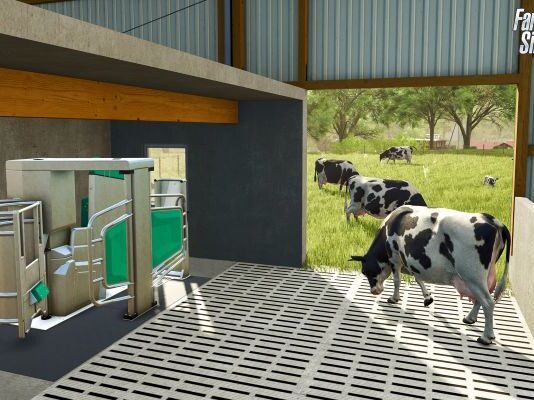 Farming Simulator 25: Advanced GEA dairy farming tech added to the game