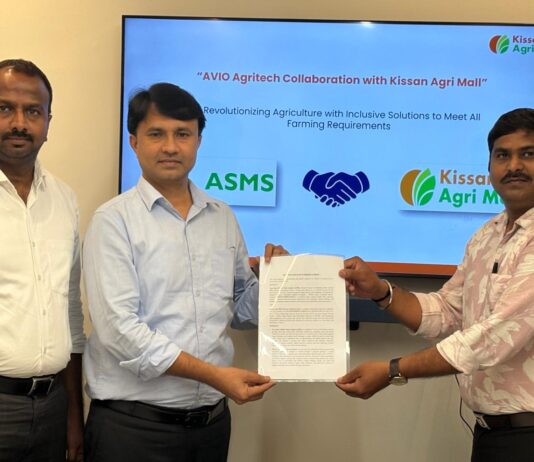 Avio Smart Market Stack Limited and Kissan Agri Mall sign MoU to boost the retail agricultural ecosystem