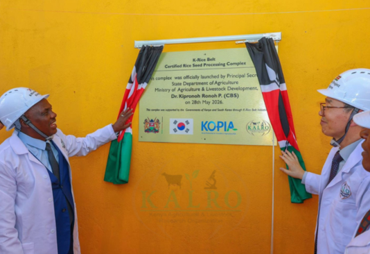 Kenya, Republic of Korea launch modern rice seed facility to boost local production