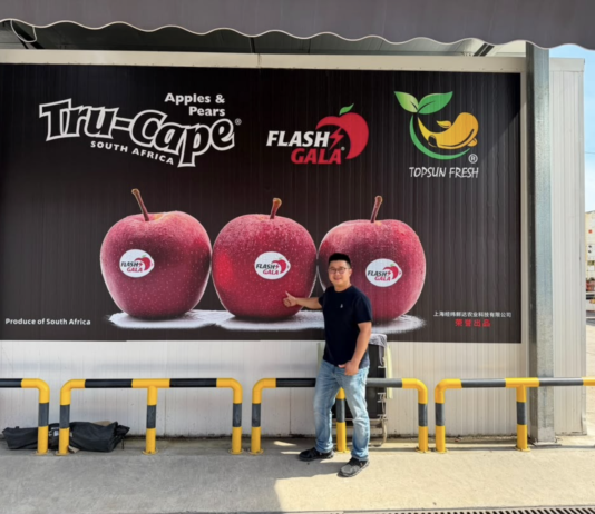 Chinese importer backs South African apples with landmark billboard campaign