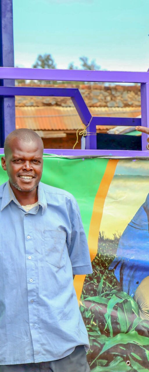 Stewardship Manager, Benson Ngigi actively interacting with farmers for the Eldoret Roadshow