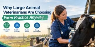 Why Large Animal Veterinarians Are Choosing Farm Practice Anyway